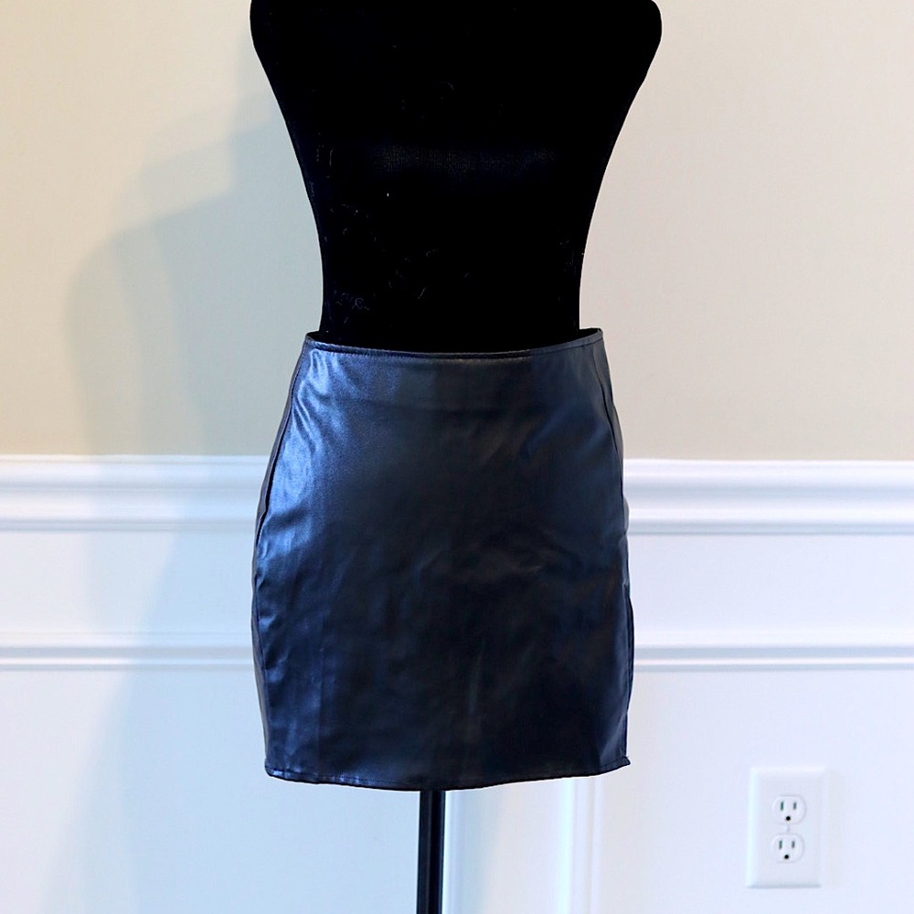 Leather Mini Skirt